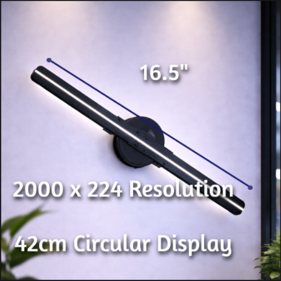 Ilumo 3D Hologram Display Fan | Customizable | Perfect For Home Decor, Retail Advertising & Event Promotion