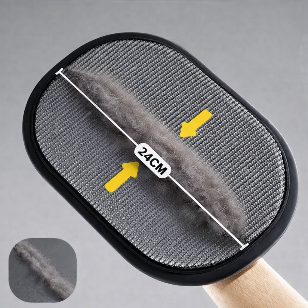 Reusable Pet Hair Remover Kit – 2 Lint Brushes & Static Glove for Removing Fur from Furniture, Clothes & Car Seats